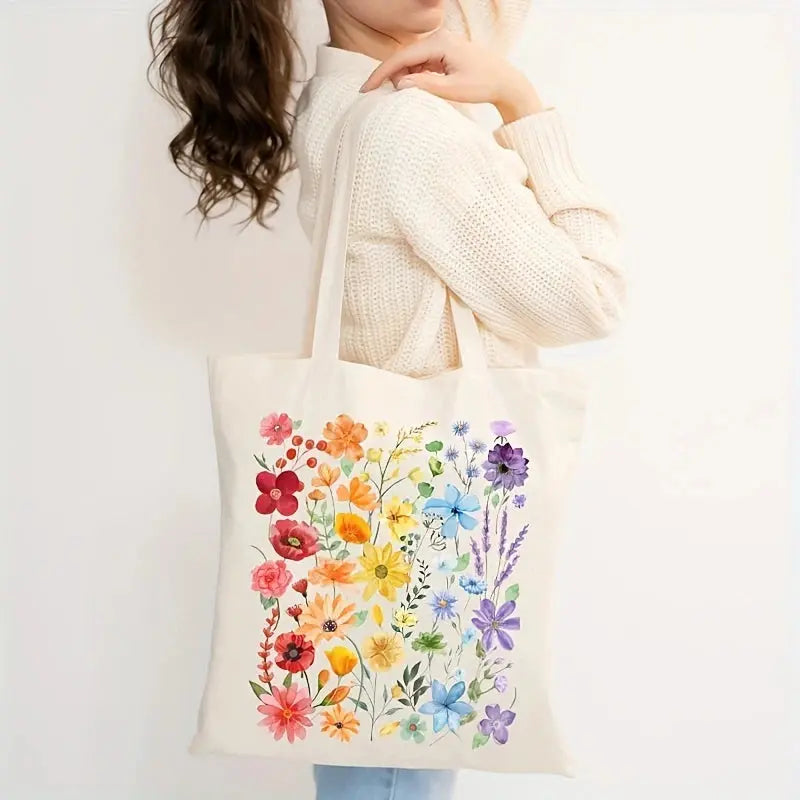 Vintage Printed Tote Bag-Shoulder Bag for Women - Scrollcart Qatar