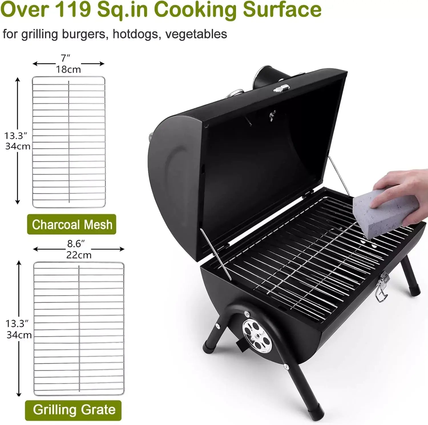 BBQ Grill Portable Charcoal Grill for Outdoor Cooking - Scrollcart Qatar
