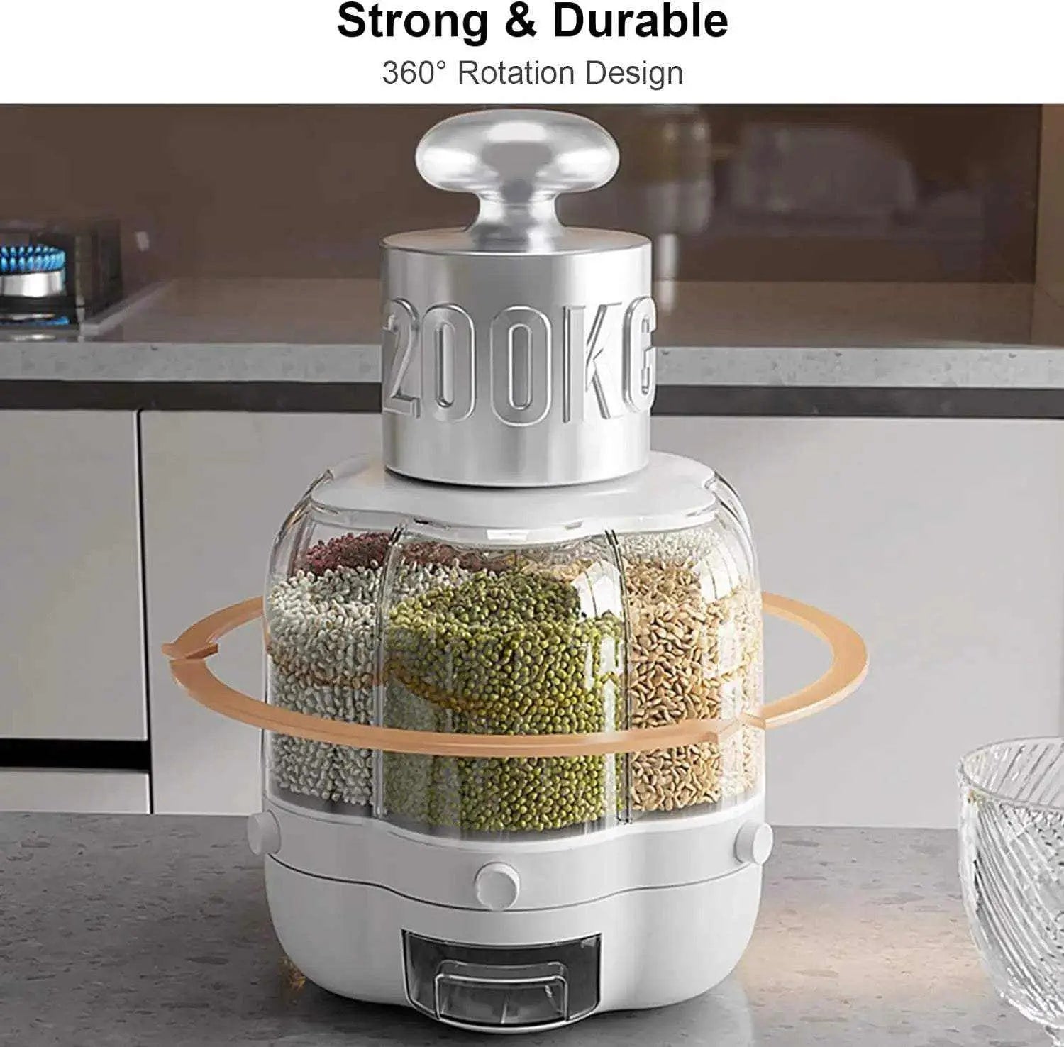 9 Kg Single Grind Rice and Grain Dispenser - Scrollcart Qatar