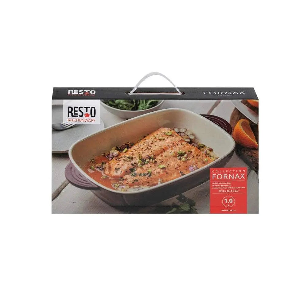 Baking Pan : Resto Fornax Rectangular 1 Liter Ceramic Bake ware. - Scrollcart Qatar