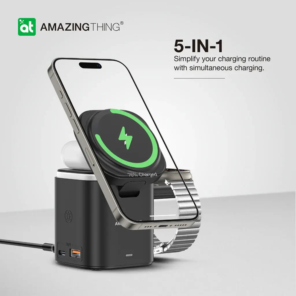AMAZINGTHING Thunder Pro Mag 5-in-1 PD55W Charging Station with Stand Qatar