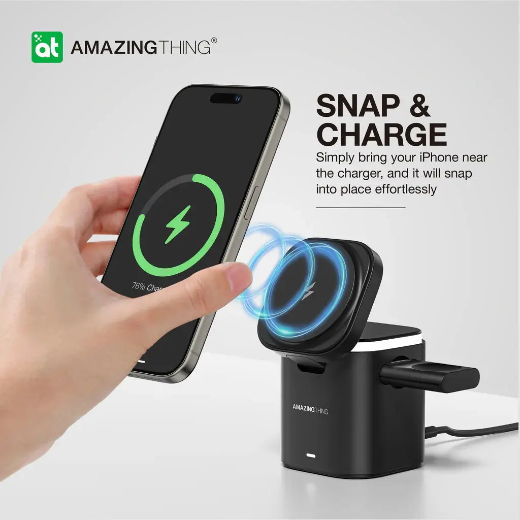 AMAZINGTHING Thunder Pro Mag 5-in-1 PD55W Charging Station with Stand Qatar