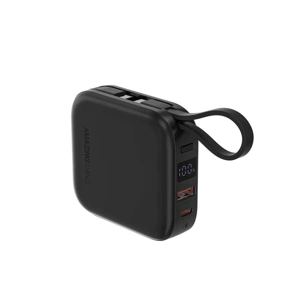 AMAZING THING THUNDER GO 10000mAh POWER BANK  Qatar WITH BUILT-IN 2 USB-C CABLES