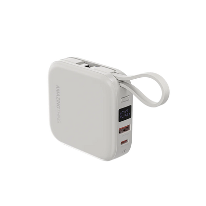AMAZING THING THUNDER GO 10000mAh POWER BANK Qatar WITH BUILT-IN 2 USB-C CABLES