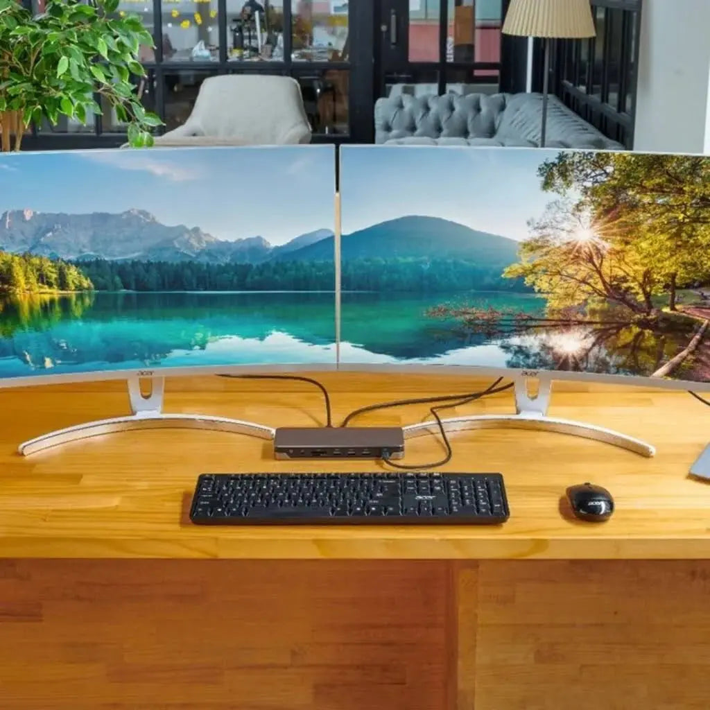Acer 13-in-1 USB-C Mini-Dock & Notebook Stand – 4K Triple Display, 100W PD Scrollcart Qatar 