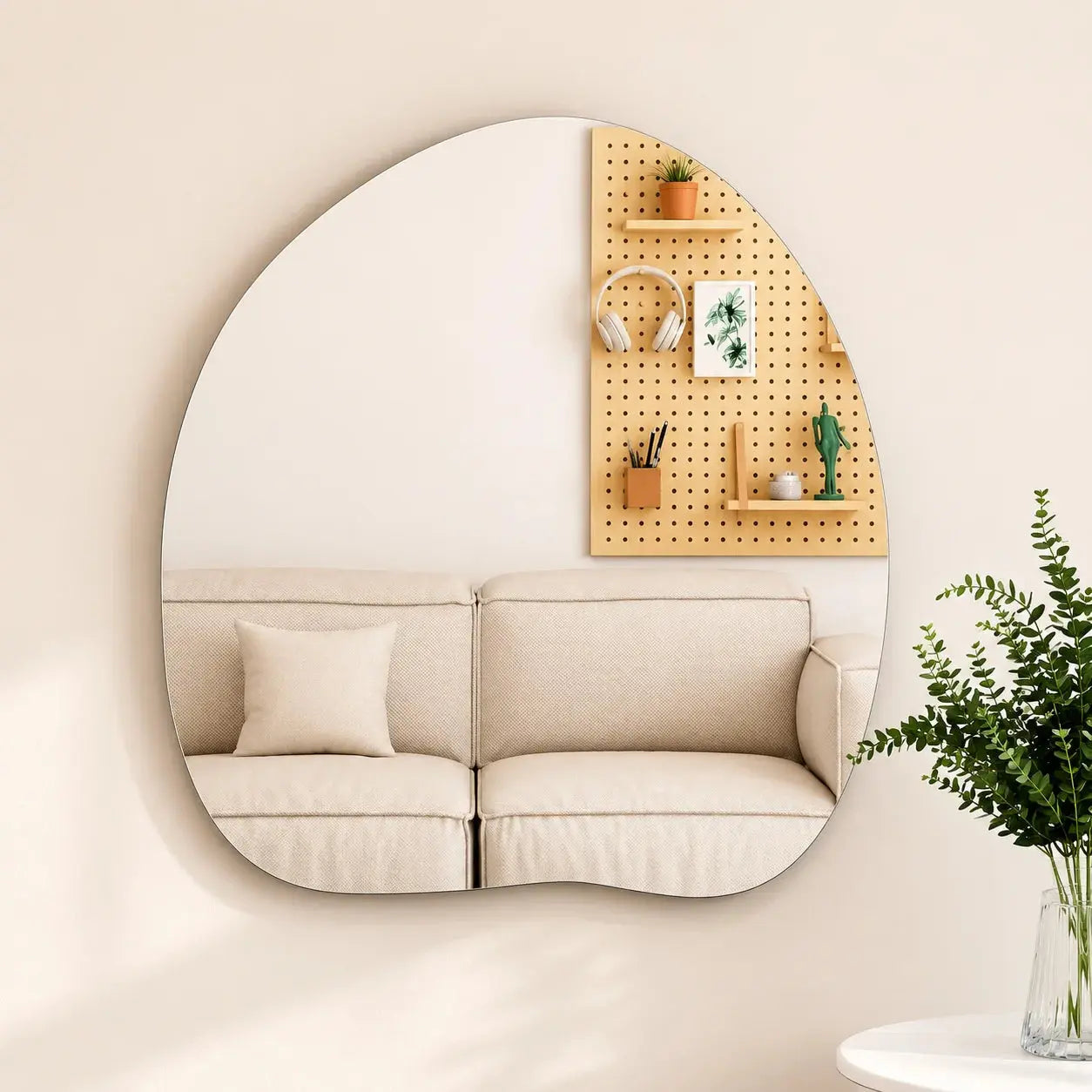 Acrylic Soft Mirror Self-Adhesive Wall Mirror 39×39cm Scrollcart Qatar  Scrollcart Qatar