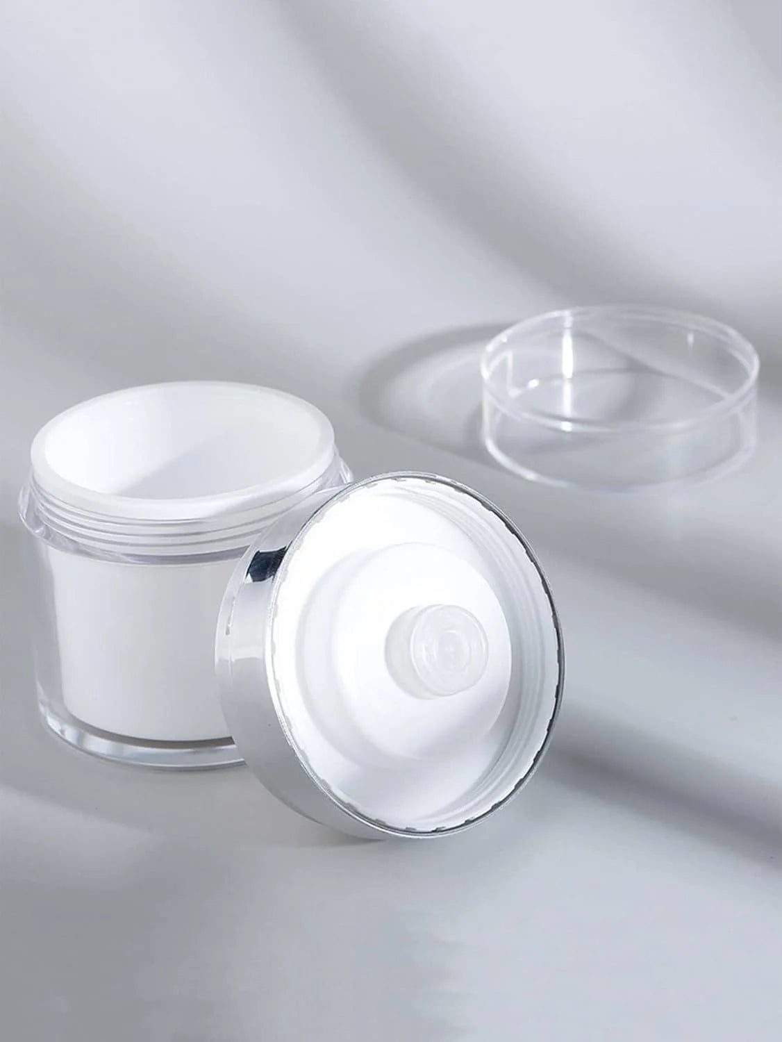 Acrylic Airless Lotion Dispenser – Refillable 50ML Bottle