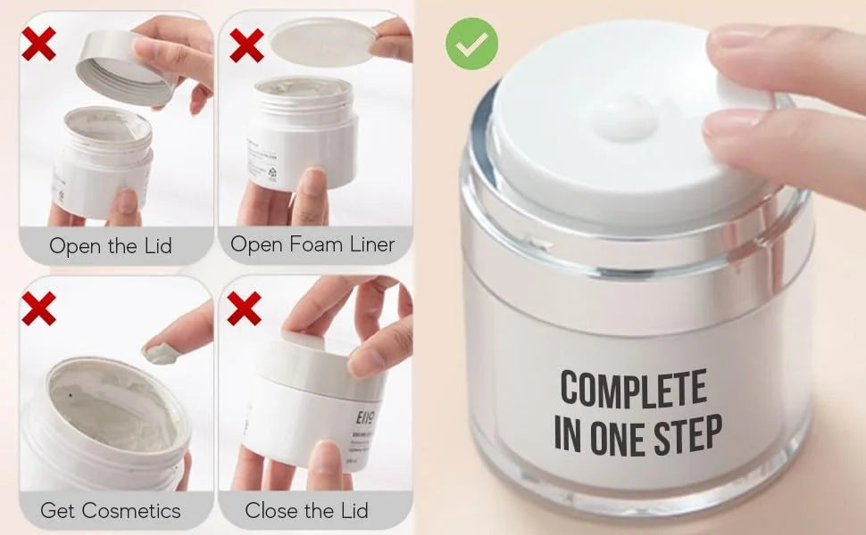 Acrylic Airless Lotion Dispenser – Refillable 50ML Bottle