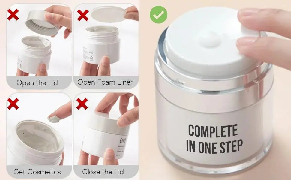Acrylic Airless Lotion Dispenser – Refillable 50ML Bottle
