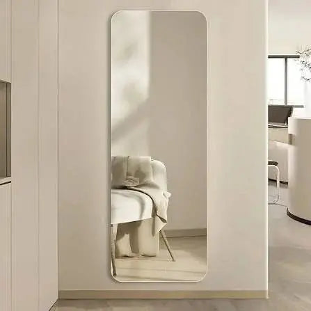 Adhesive Full Length Mirror - Multi-Purpose Frameless Wall Mirror Scrollcart Qatar 