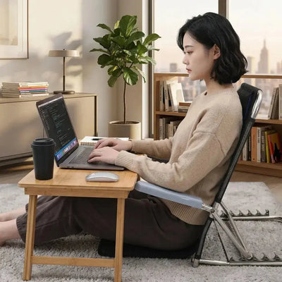 Adjustable Portable Bed Backrest Chair Foldable Lounge