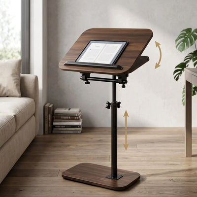 Adjustable Side Table | Rotating C-Shaped Laptop Desk Scrollcart Qatar 