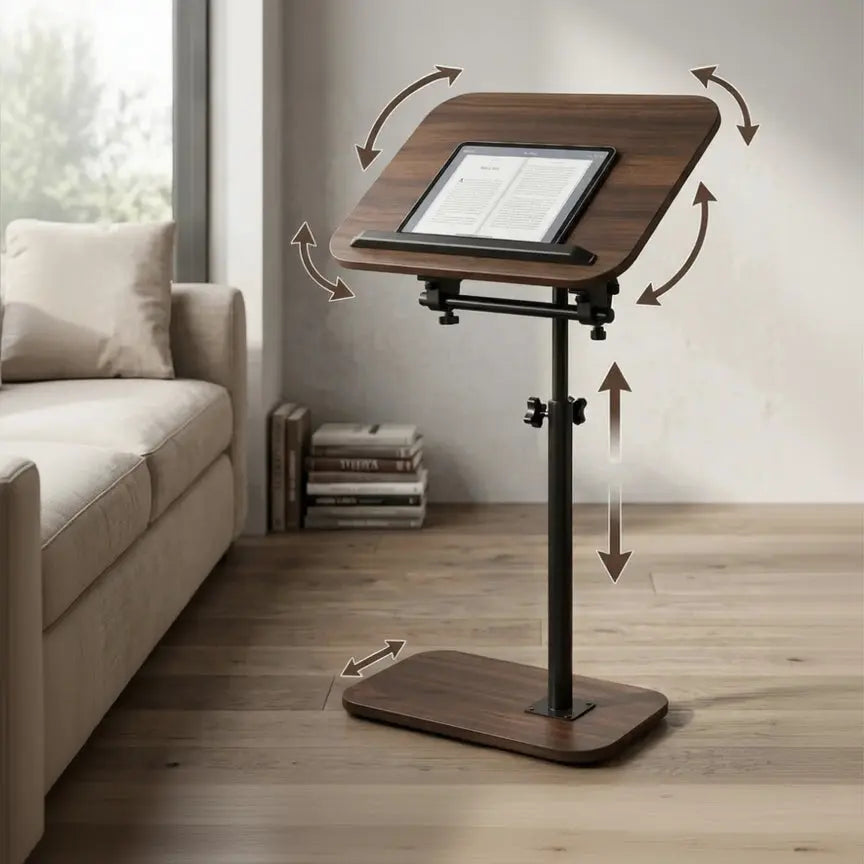 Adjustable Side Table | Rotating Laptop Desk Scrollcart Qatar 
