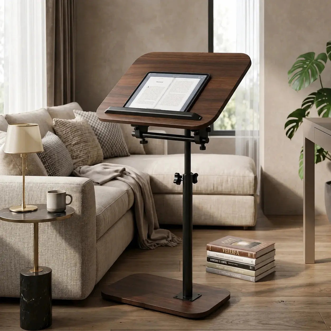 Adjustable Side Table | Rotating Laptop Desk Scrollcart Qatar 
