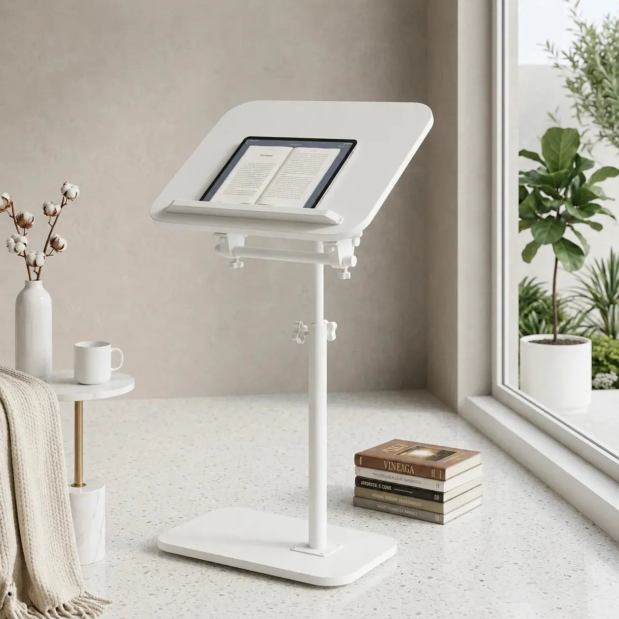Adjustable Side Table | Rotating Laptop Desk Scrollcart Qatar 