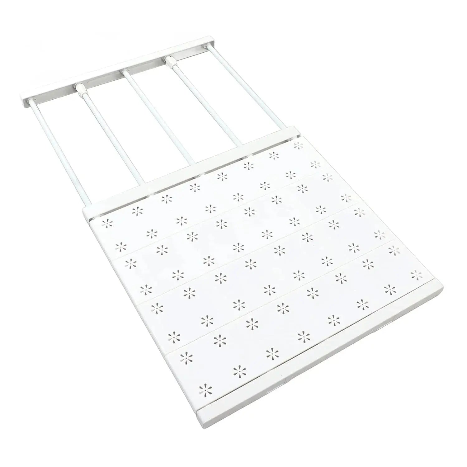 Adjustable Tension Shelf Divider for Kitchen, Bathroom, Closet Shelf Divider - Metal Storage Rack Scrollcart Qatar 