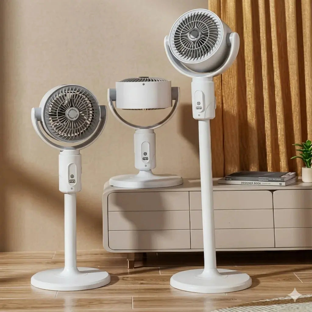 Air Circulation Fan - Portable Silent 5 Speed Cooling Fan Scrollcart Qatar 