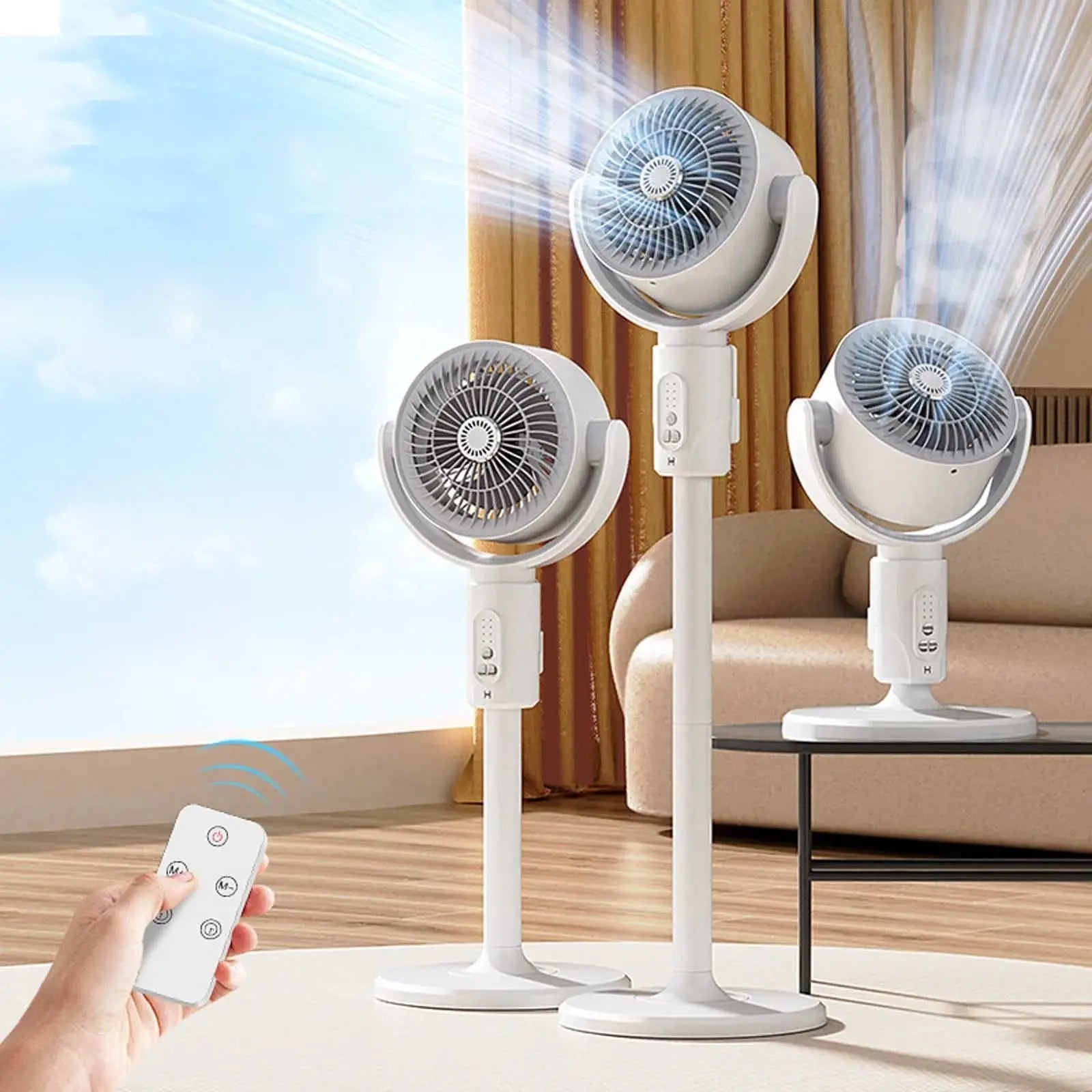 Air Circulation Fan - Portable Silent 5 Speed Cooling Fan Scrollcart Qatar 