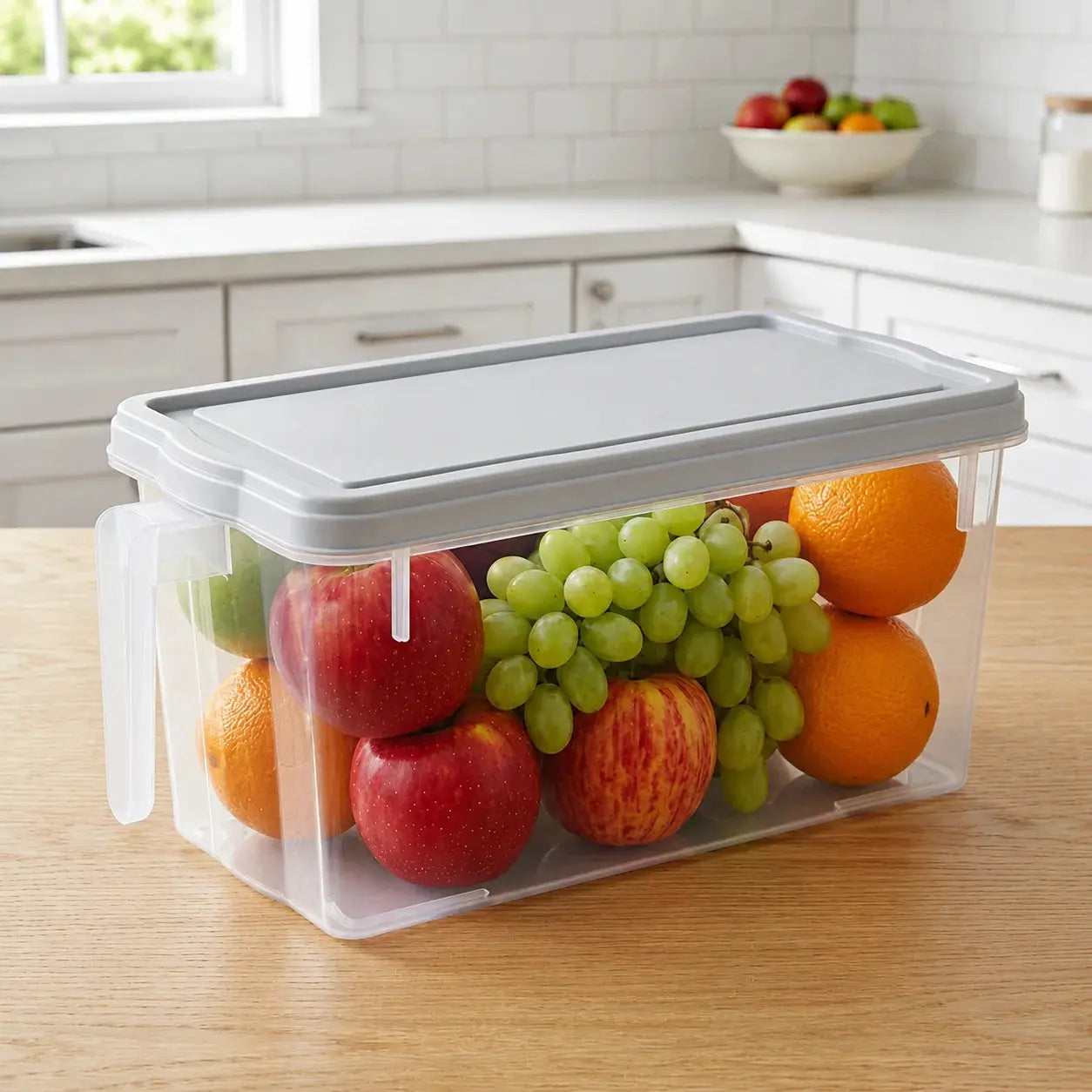 Airtight Kitchen Storage Box with Lid Transparent | Food Storage Container Scrollcart Qatar 