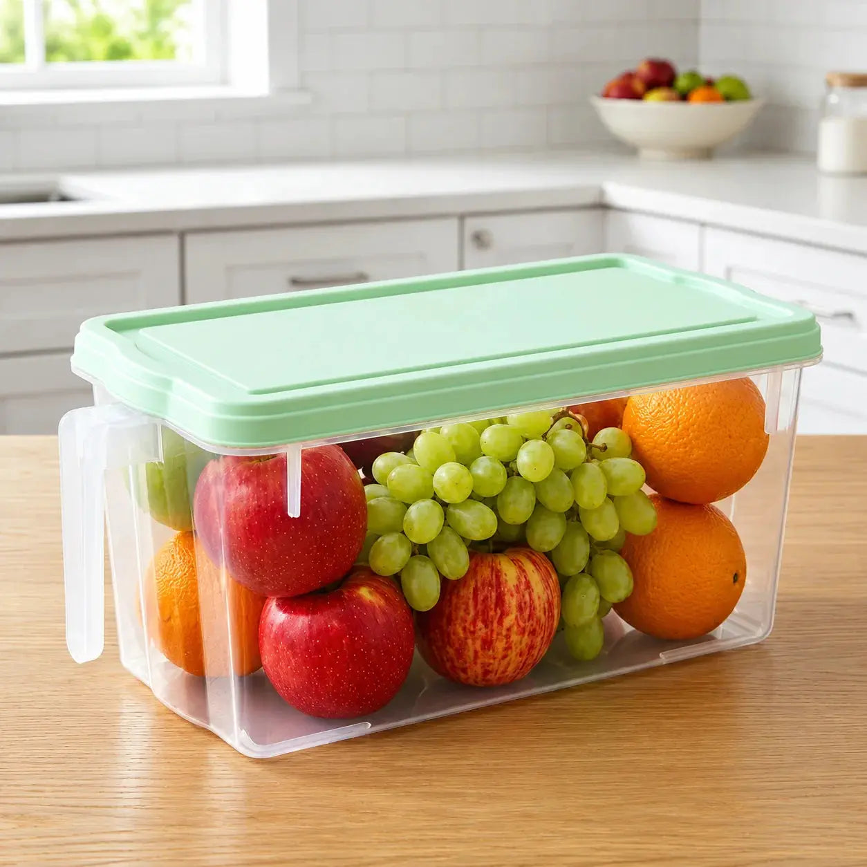 Airtight Kitchen Storage Box with Lid Transparent | Food Storage Container Scrollcart Qatar 