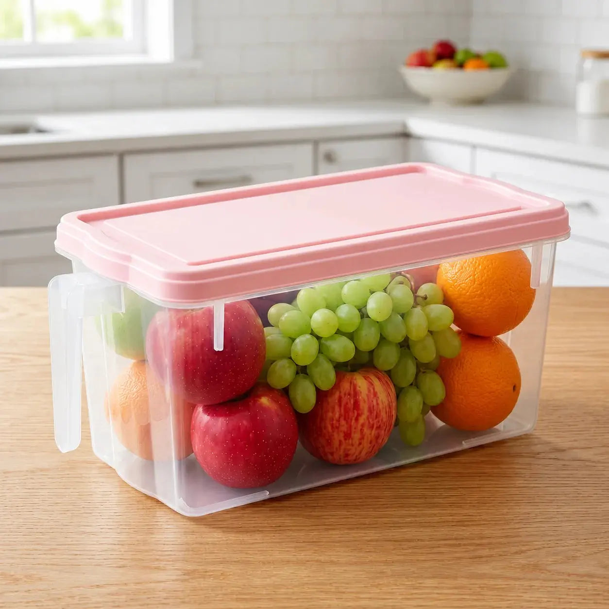Airtight Kitchen Storage Box with Lid Transparent | Food Storage Container Scrollcart Qatar 