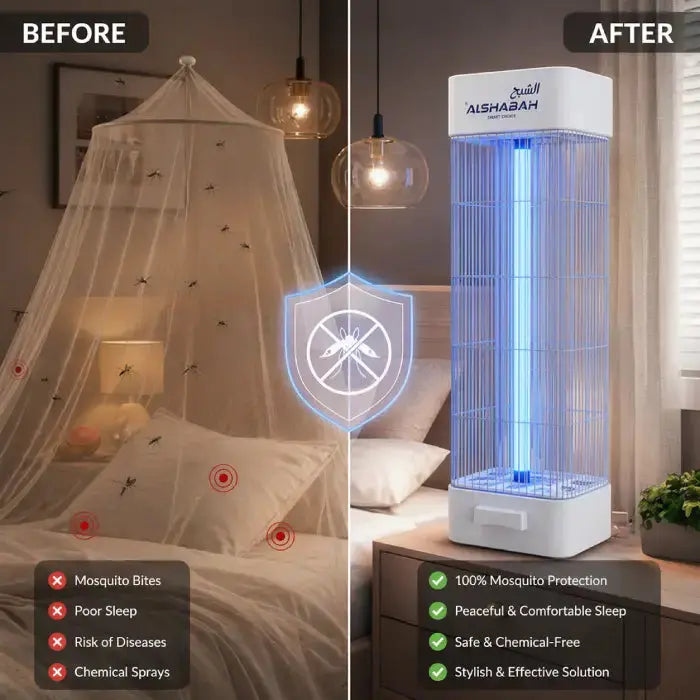Alshabah Flying Insects Killer 3800V – 22–25W Electric Bug Zapper, Model 6600 Scrollcart Qatar 