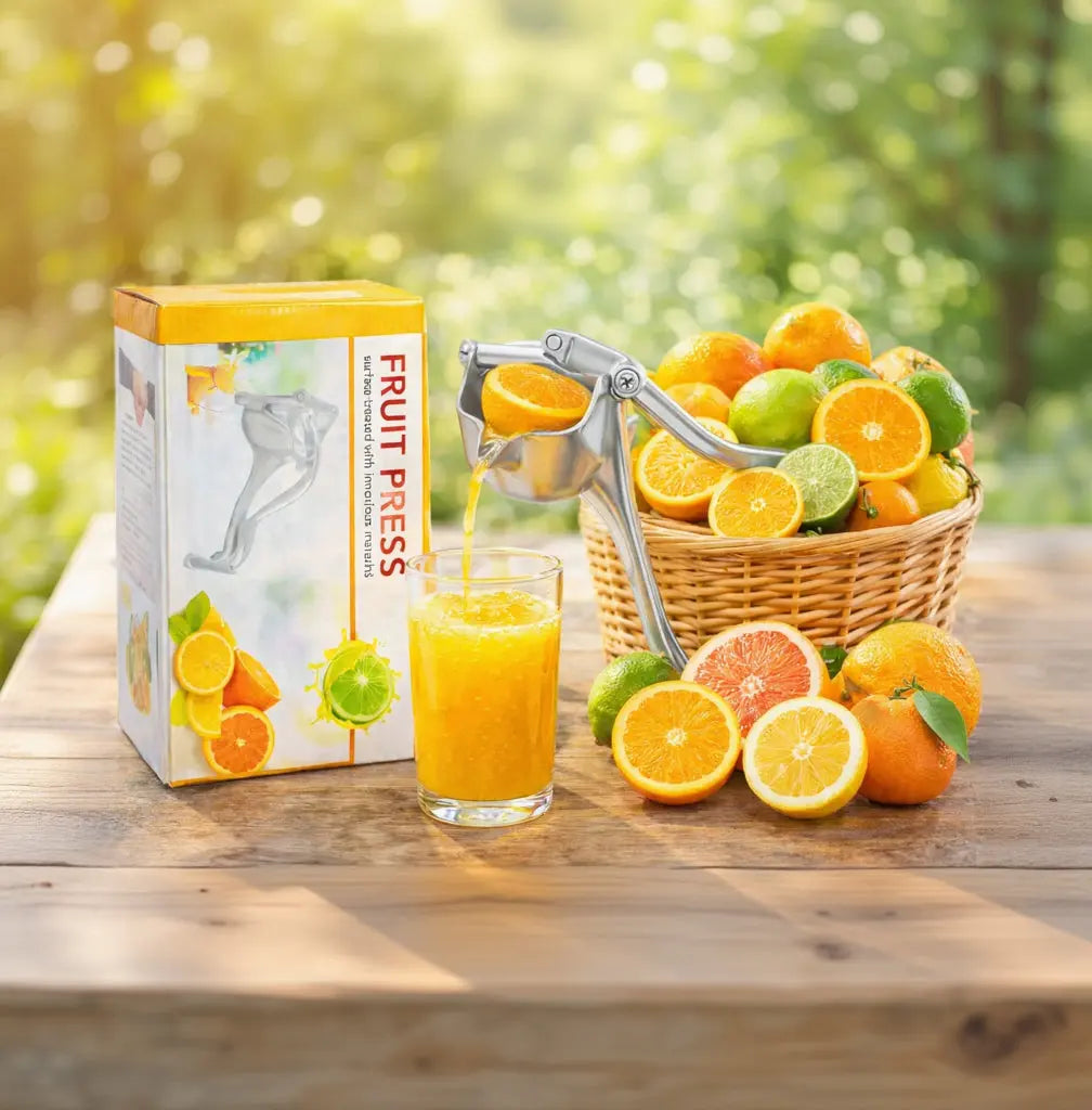 Aluminium Alloy Manual Lemon & Fruit Squeezer – Hand Press Juicer Scrollcart Qatar 