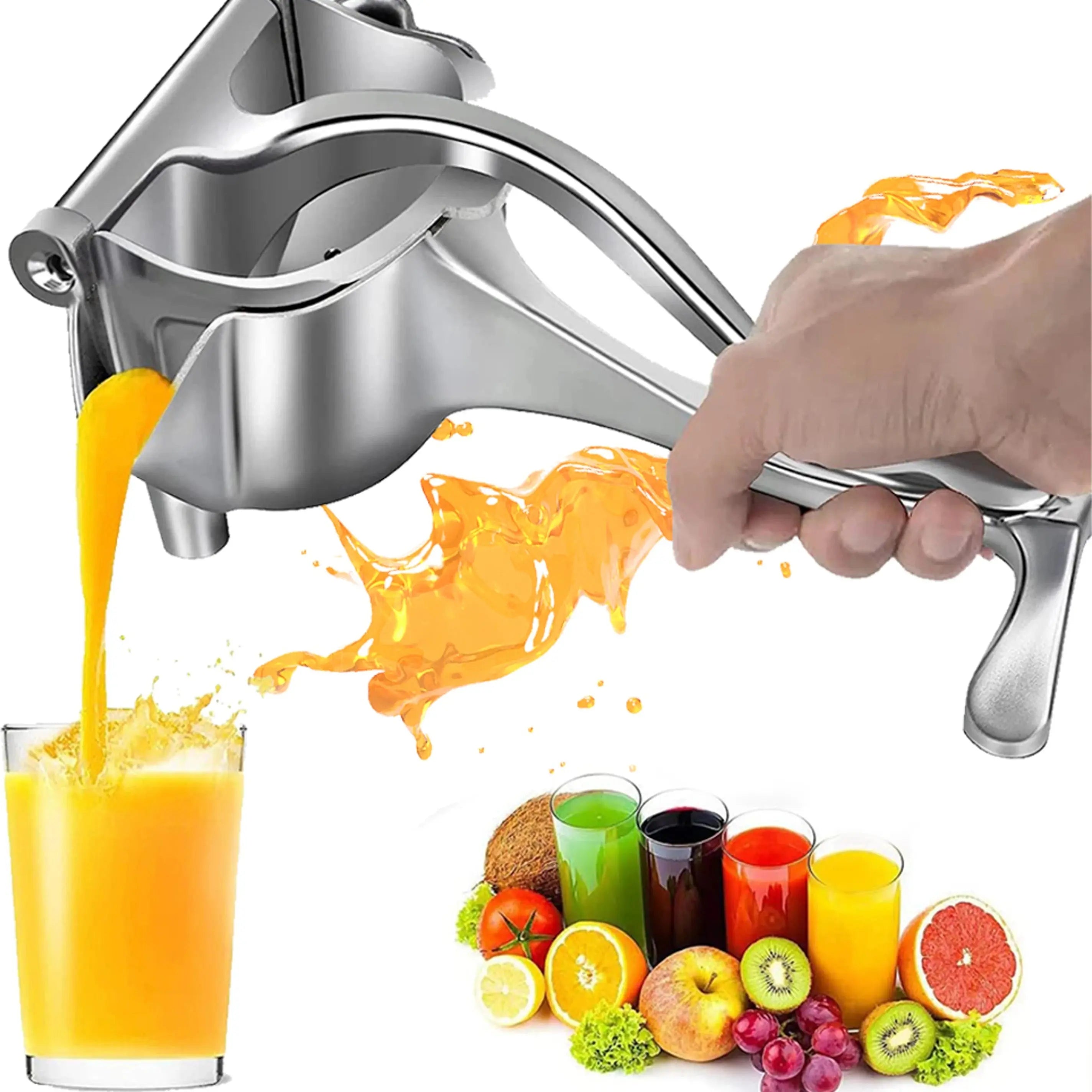 Aluminium Alloy Manual Lemon & Fruit Squeezer – Hand Press Juicer Scrollcart Qatar 