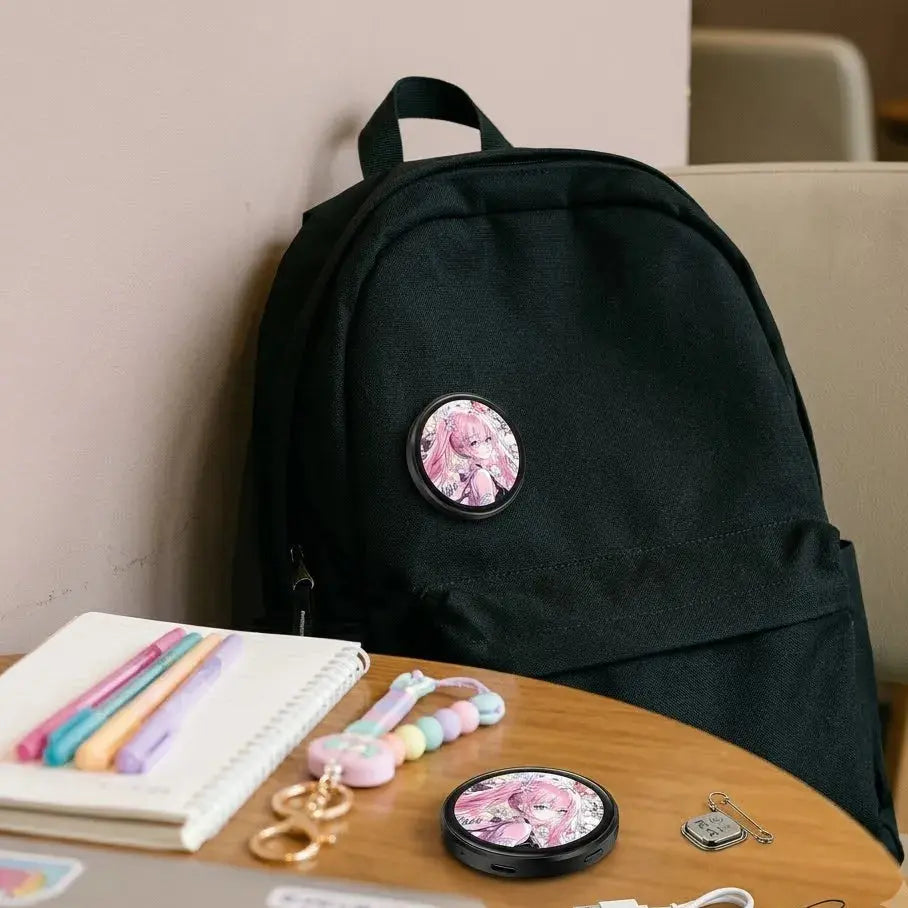 Anime Electronic Badge 1.85-Inch IPS Screen with Bluetooth 5.4 Scrollcart Qatar 