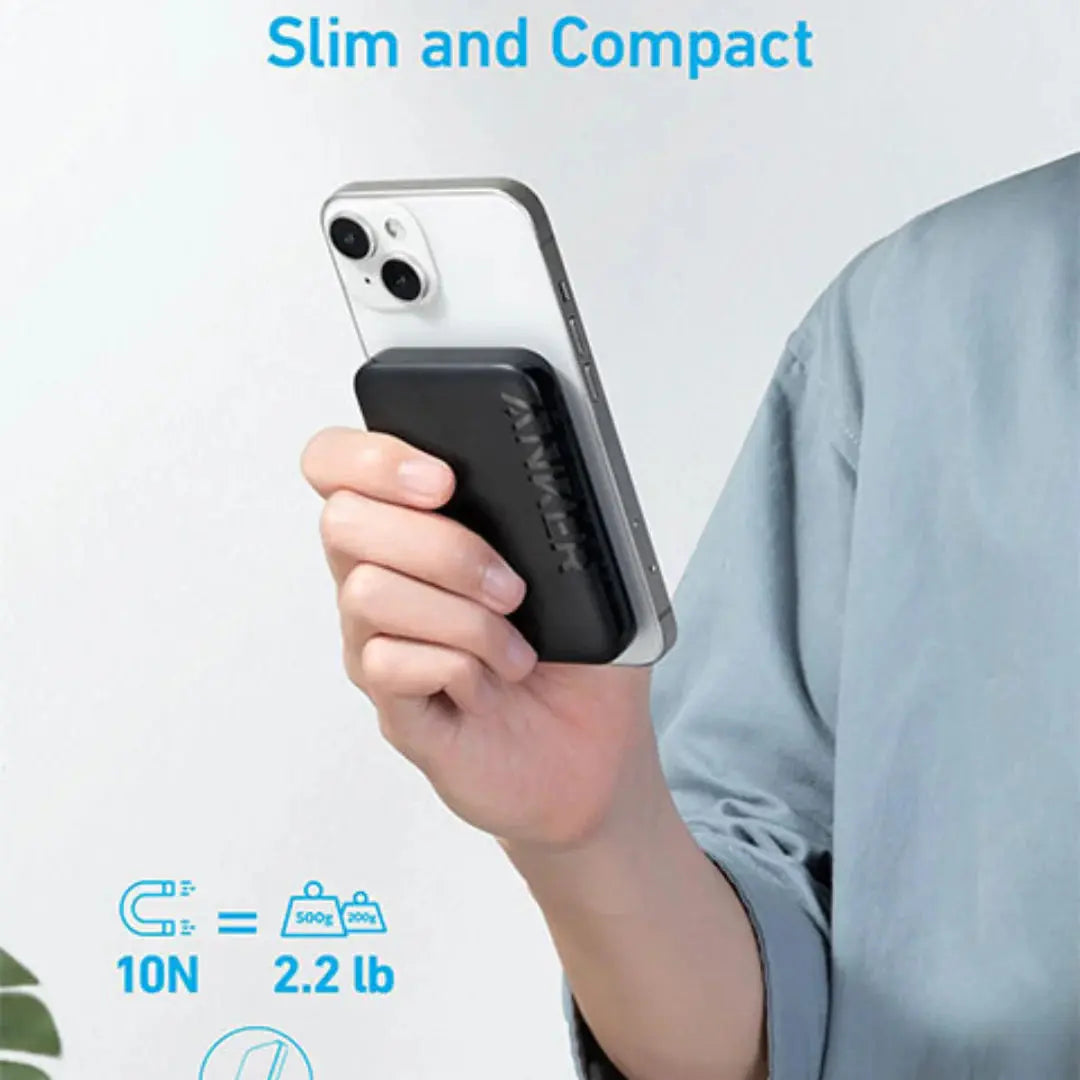Anker 322 MagGo Battery PowerCore 5K Wireless Magnetic Power Bank – Black Scrollcart Qatar 