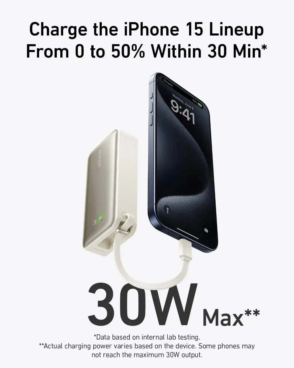 Anker 322 MagGo Battery PowerCore 5K Wireless Magnetic Power Bank – white