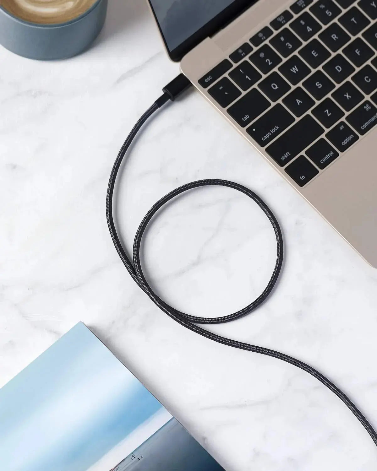 Anker 322 USB-A to USB-C Cable (6ft) – Braided, Fast Charging & Sync – A81H6H11 Black Anker 