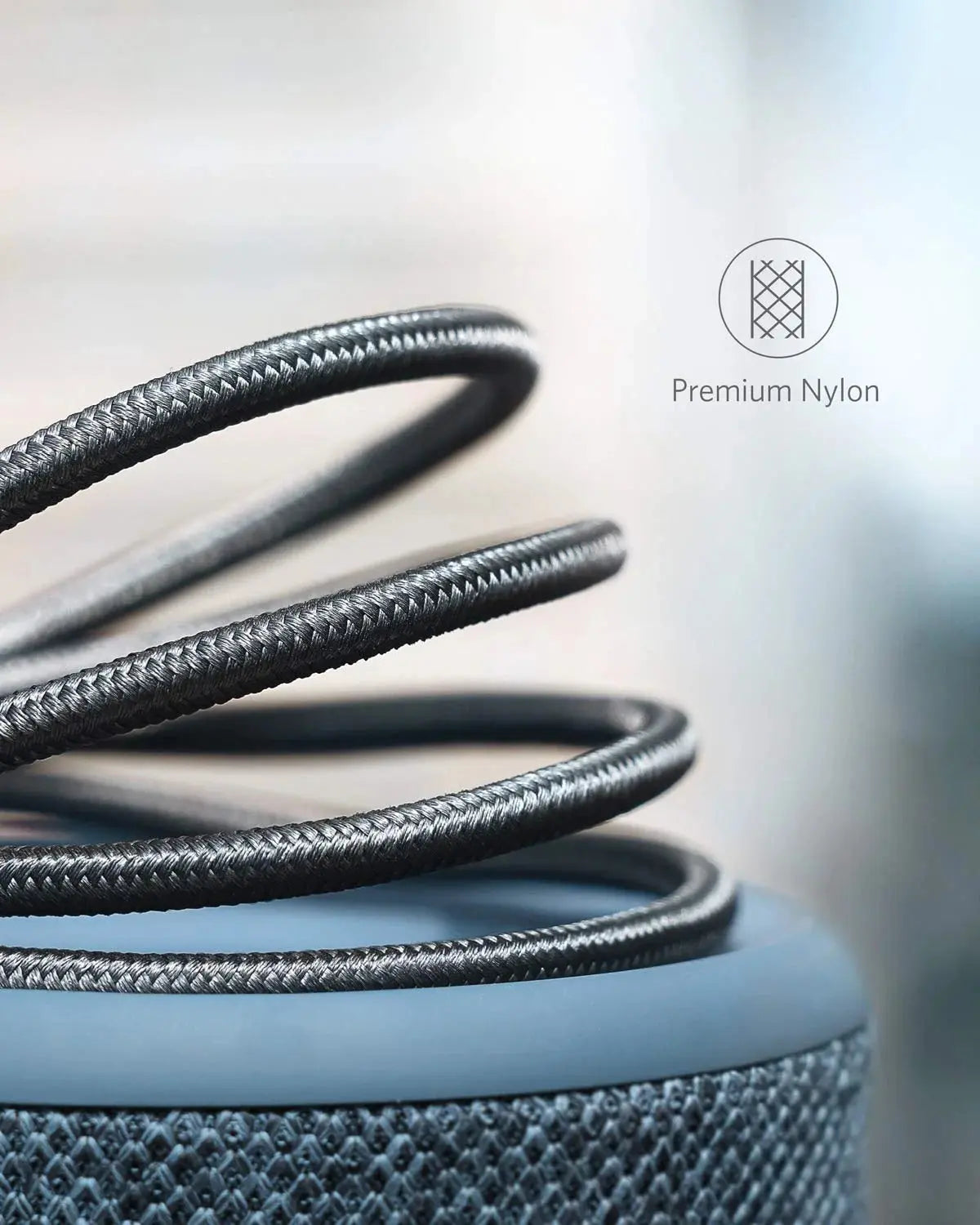 Anker 322 USB-A to USB-C Cable (6ft) – Braided, Fast Charging & Sync – A81H6H11 Black Anker 