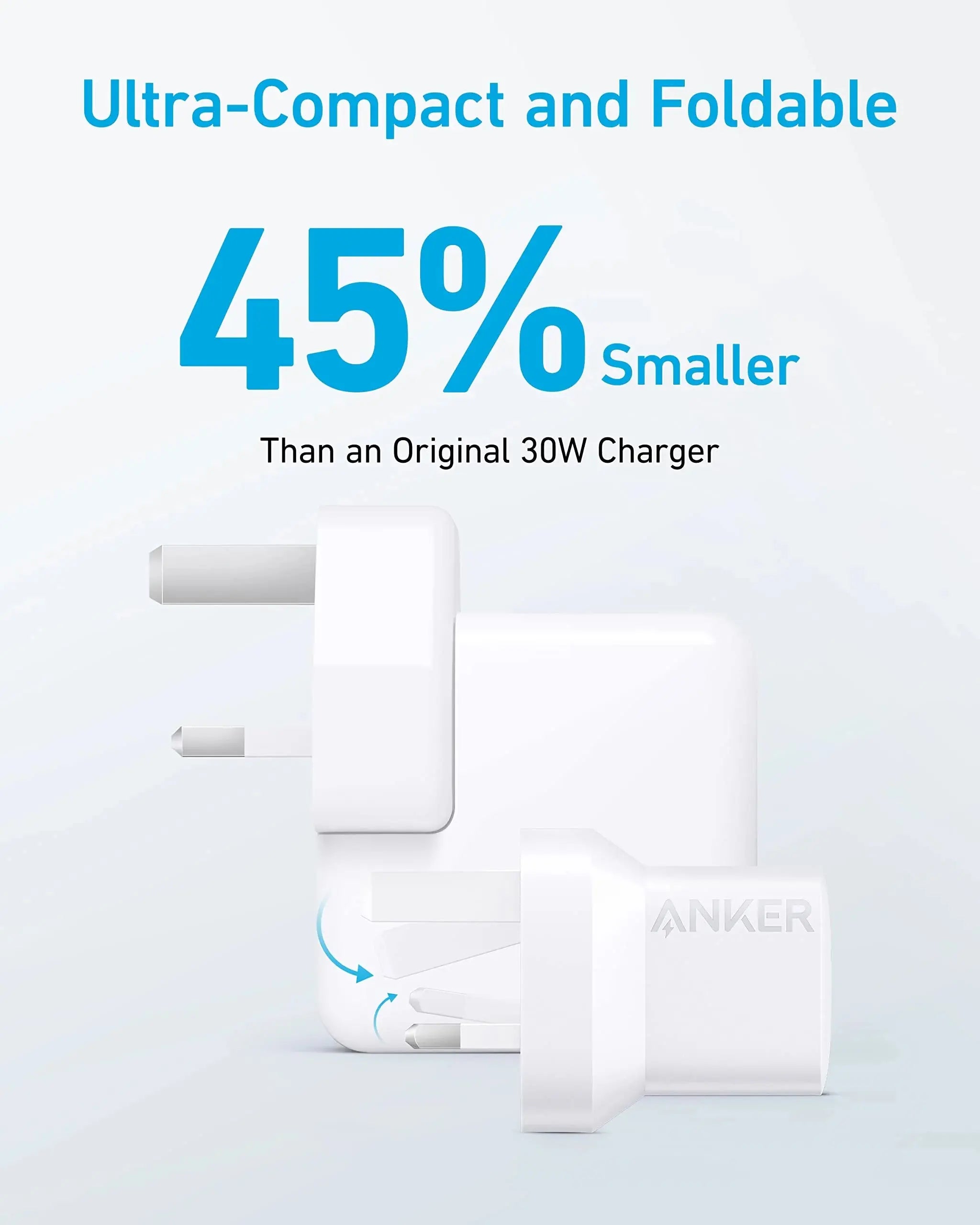 Anker 323 Charger 33W Dual-Port Fast Wall Charger Qatar