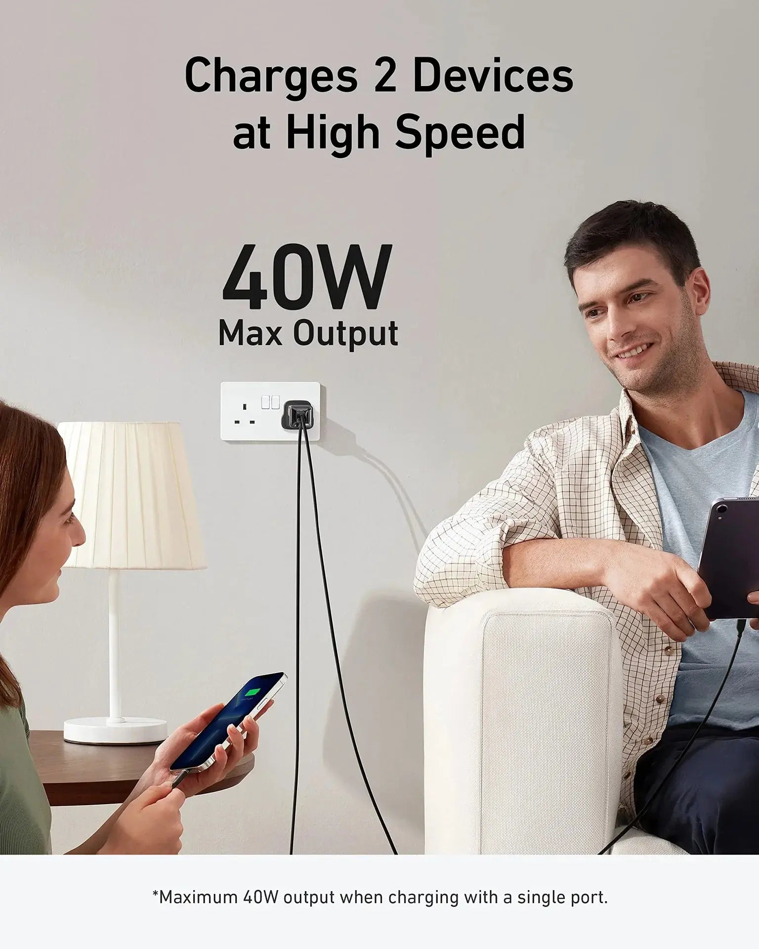 Anker 521 Charger (Nano Pro) 40W Dual USB-C Fast Charger Anker 