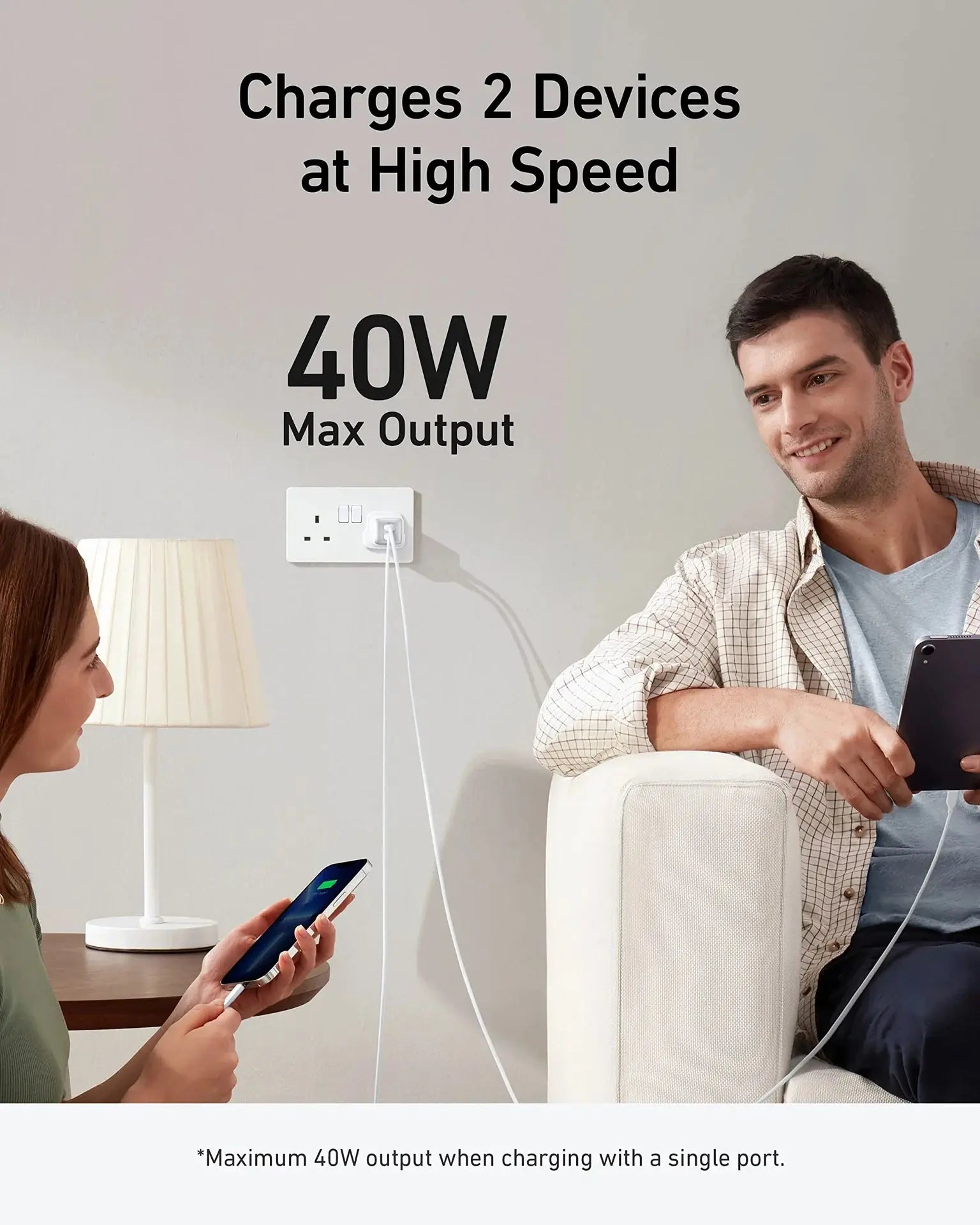 Anker 521 Charger (Nano Pro) 40W Dual USB-C Fast Charger Anker 