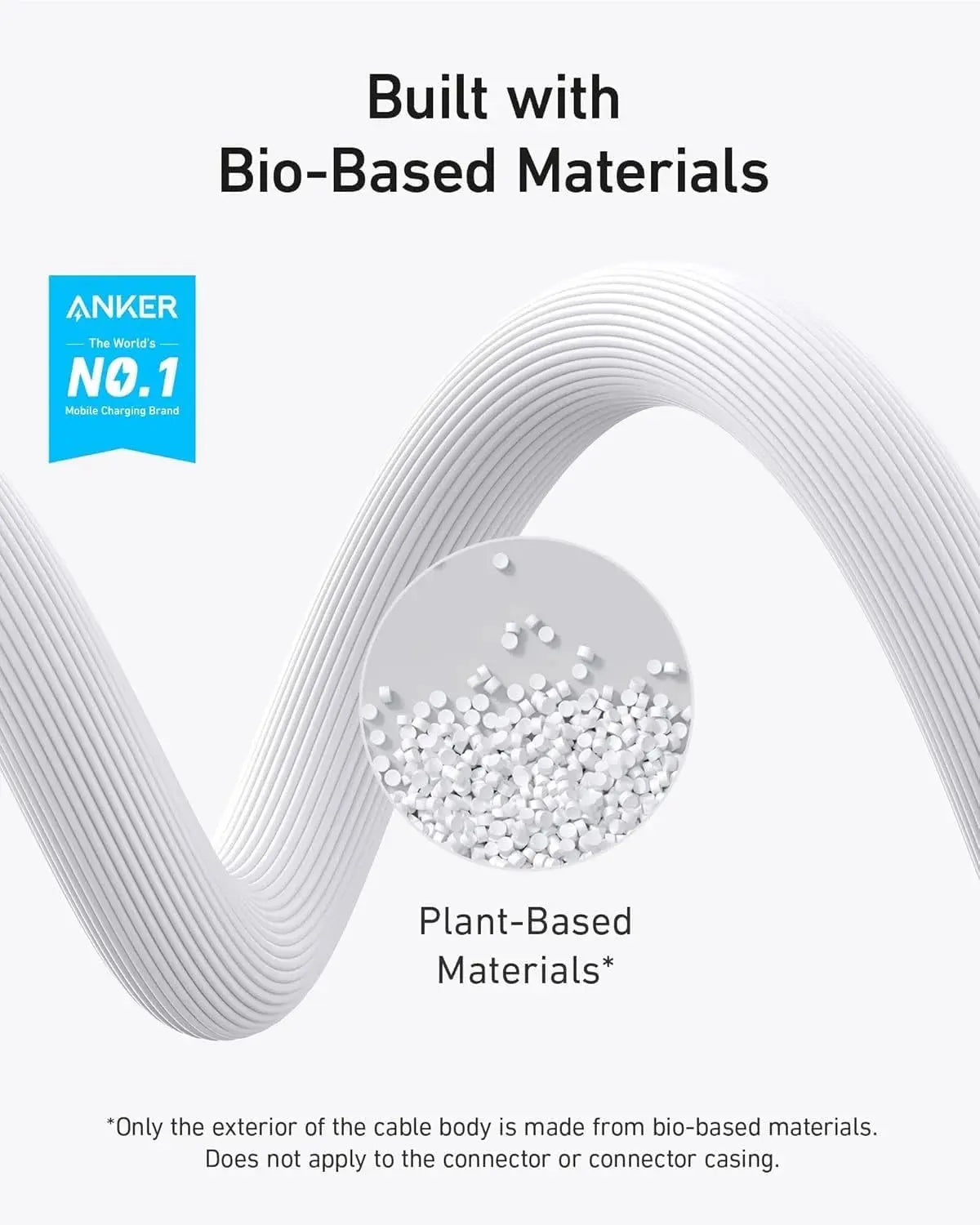 Anker 542 USB-C to Lightning Cable 6ft Bio-Based MFi Certified Fast Charging Cable Anker 