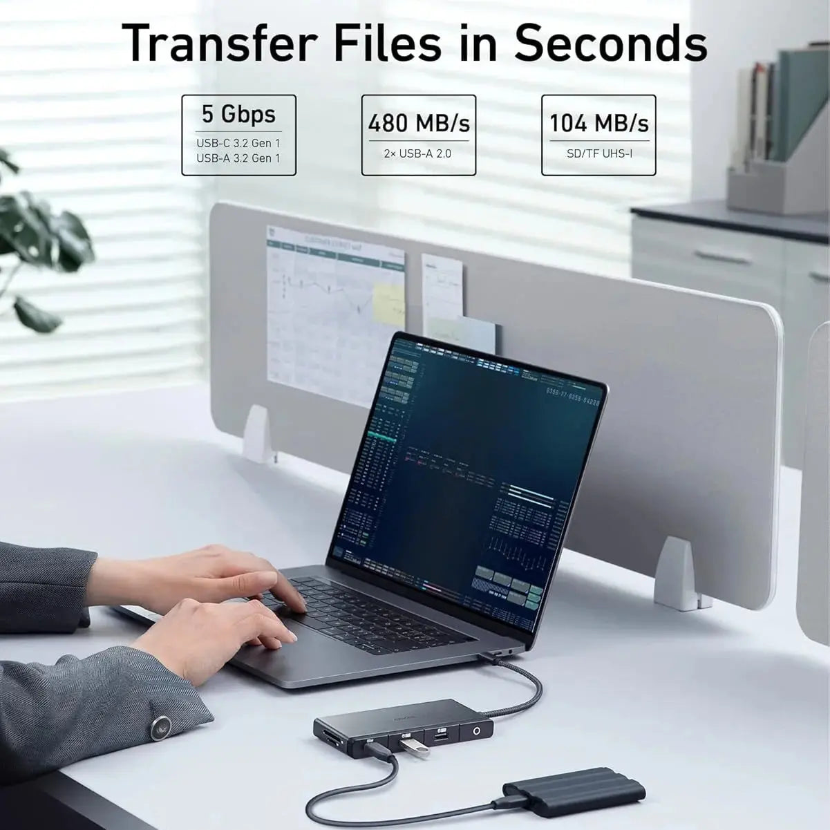 Anker 552 USB-C Hub 9-in-1 with 4K HDMI A8373H11 Black – Doha Qatar