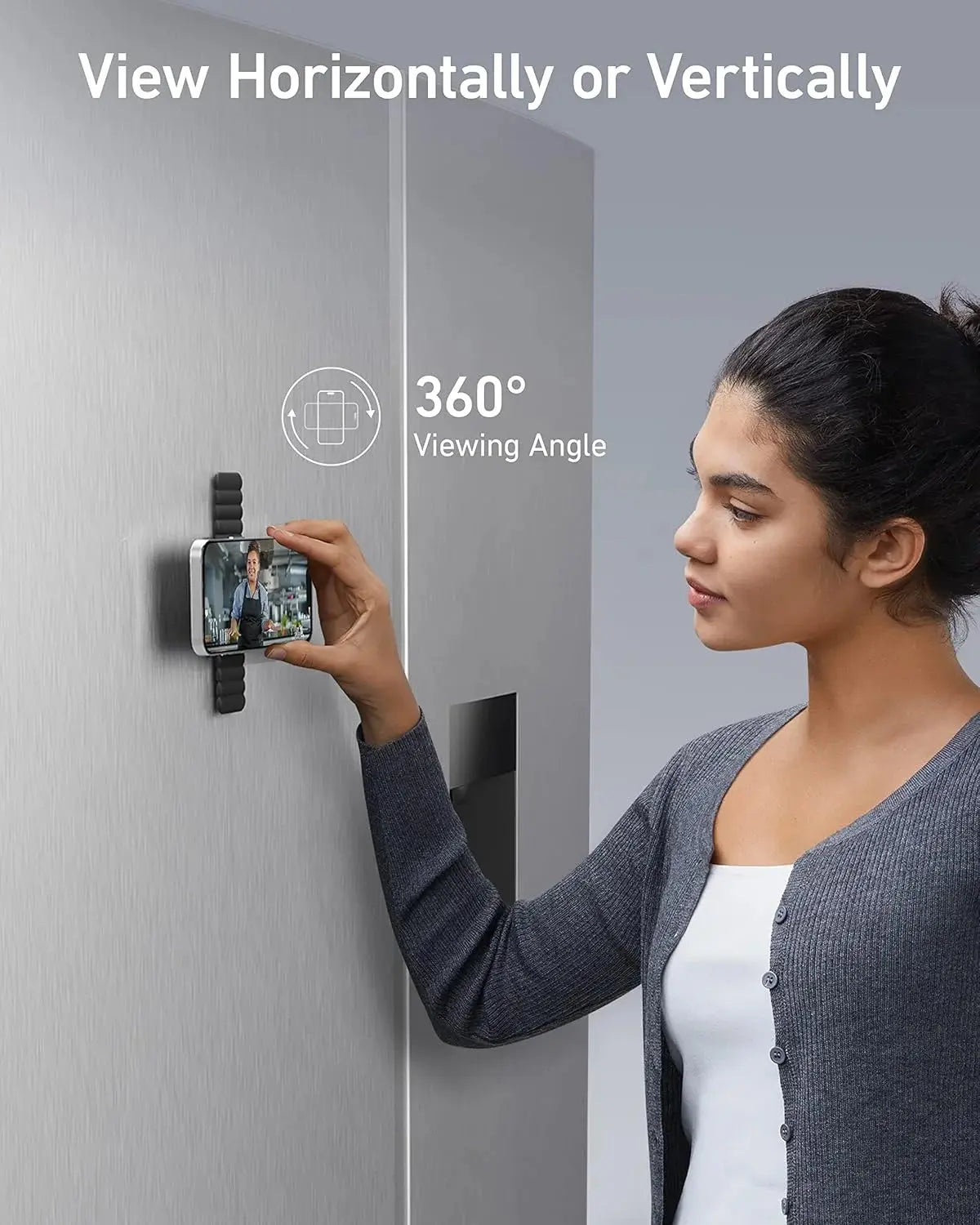 Anker 620 MagGo Magnetic Phone Grip Black – MagSafe Ring Grip & Stand – Doha Qatar