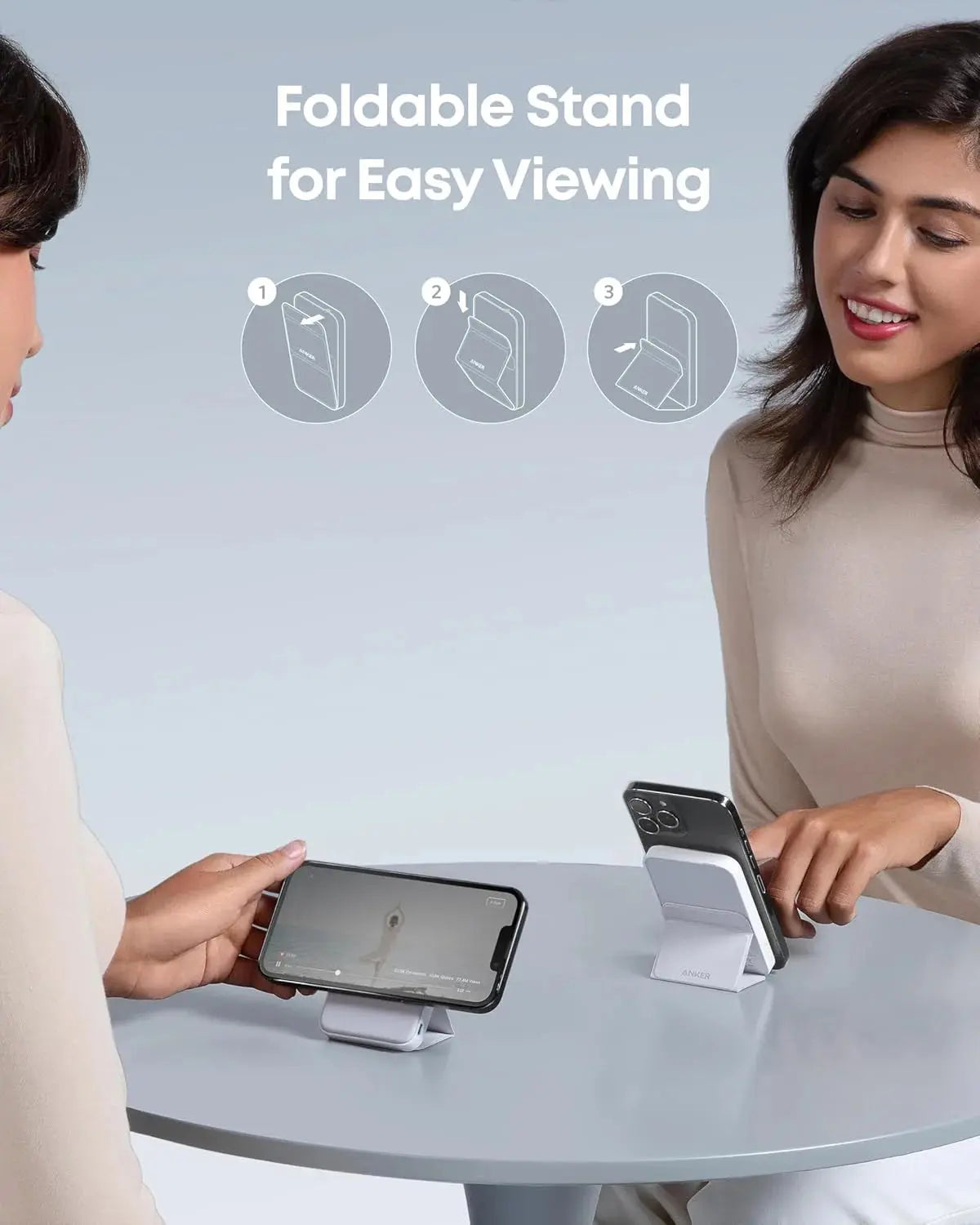 Anker 622 Magnetic Battery MagGo 5000mAh Portable Wireless Charger – White | MagSafe Power Bank for iPhone Anker 