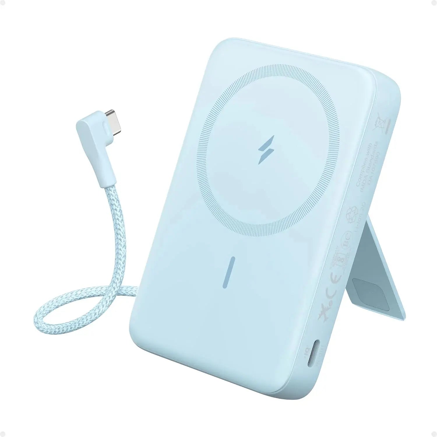 Anker 633 Magnetic Battery 10000mAh MagSafe Power Bank White Doha Qatar