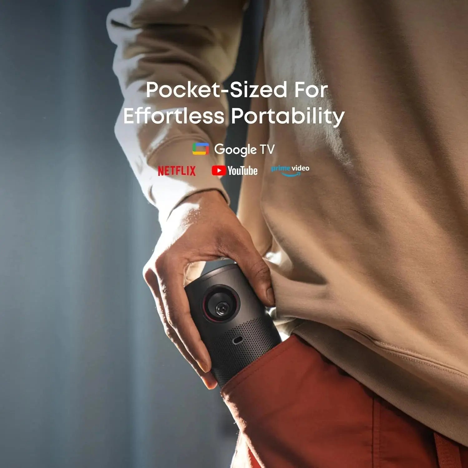 Anker Capsule Portable Mini Projector Black Doha Qatar