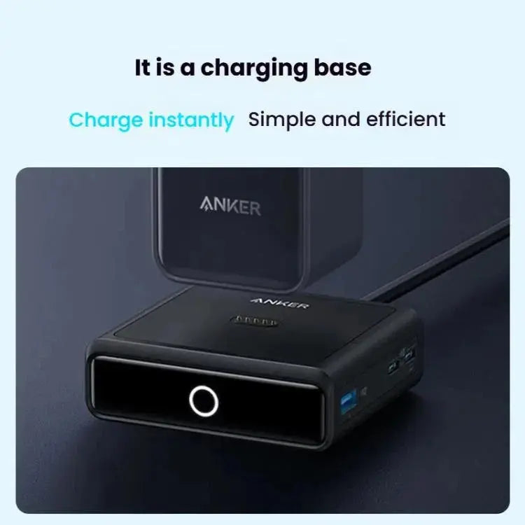 Anker GaNPrime 100W Power Bank Charging Base A1902211 Black Doha Qatar
