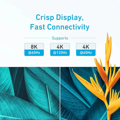 Anker HDMI to HDMI 8K 6ft Cable HDMI 2.1 Black Ultra High-Speed in Doha Qatar