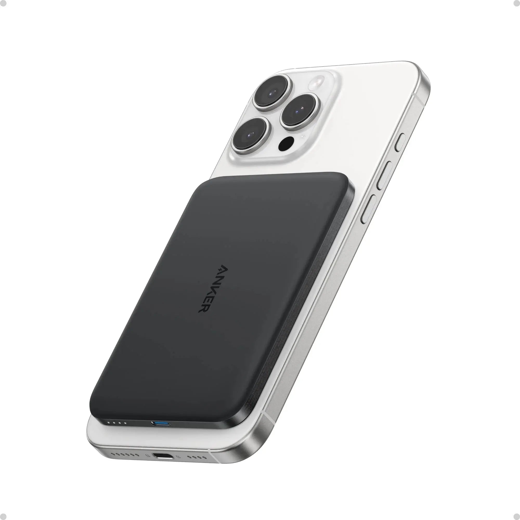 Anker MagGo 10000mAh Power Bank 15W Magnetic Wireless Charger Black Doha Qatar