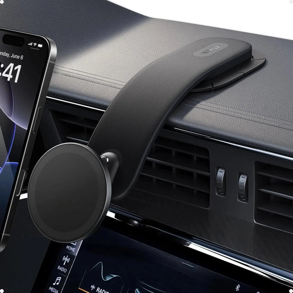 Anker MagGo Magnetic Car Mount A9110H11 Black Strong Magnet Adjustable Angle Doha Qatar