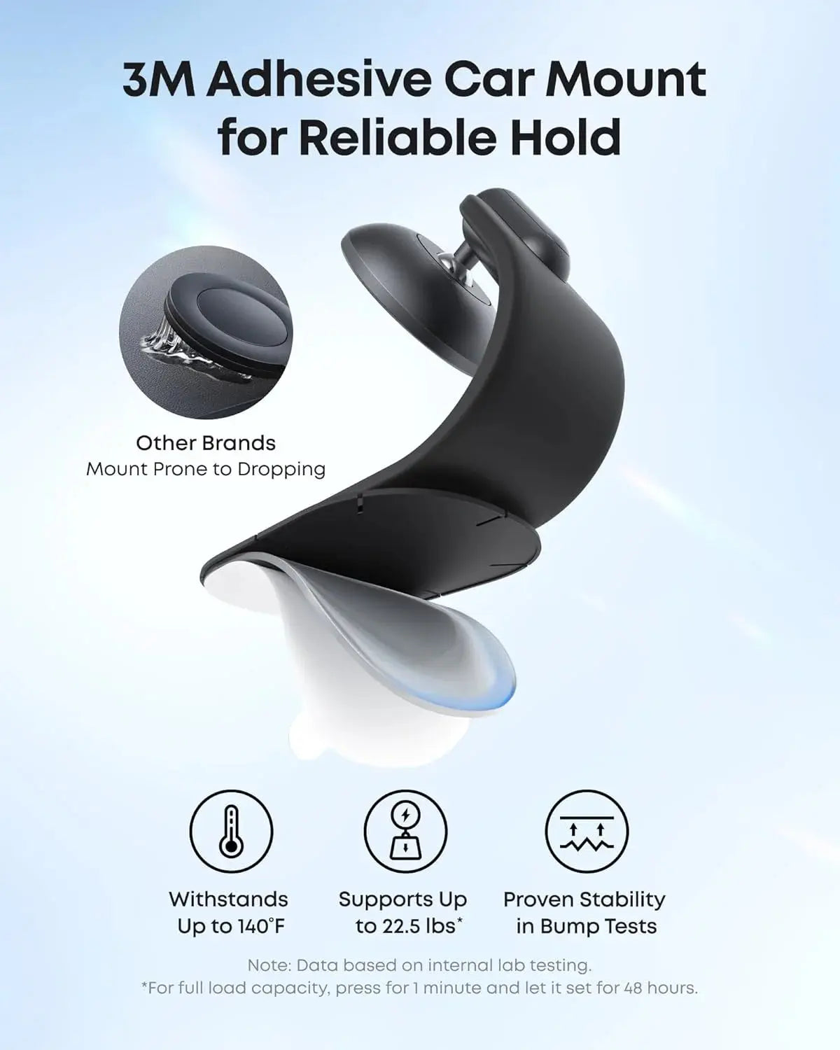 Anker MagGo Magnetic Car Mount A9110H11 Black Strong Magnet Adjustable Angle Doha Qatar