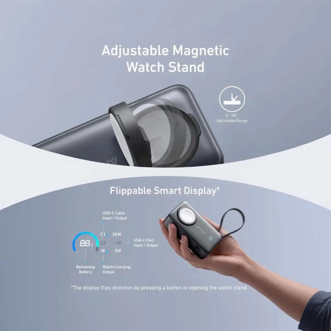 Anker MagGo Power Bank 10,000mAh – Apple Watch & USB-C Fast Charging Scrollcart Qatar 