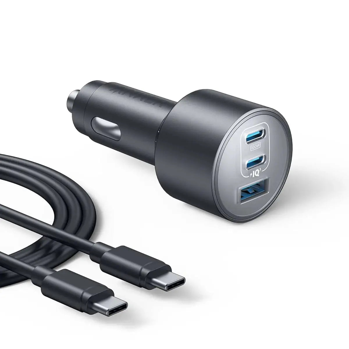 Anker Nano 167.5W Fast Car Charger with 3 Ports in Black – Doha Qatar