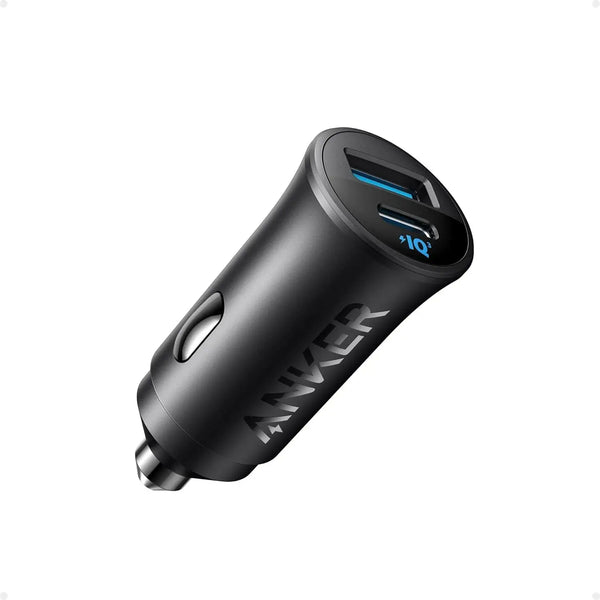 Anker PowerDrive Dual Port 30W Fast Car Charger A2741H11 Black Doha Qatar
